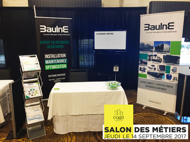 Kiosque BAULNE au salon des métiers de COGIR